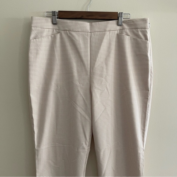 NWT LOFT Outlet Gingham Trousers - Picture 2 of 10